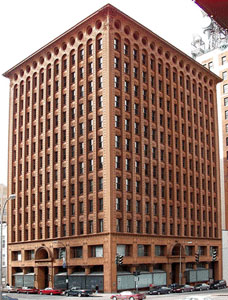 Image of terra cotta colored Guaranty Building